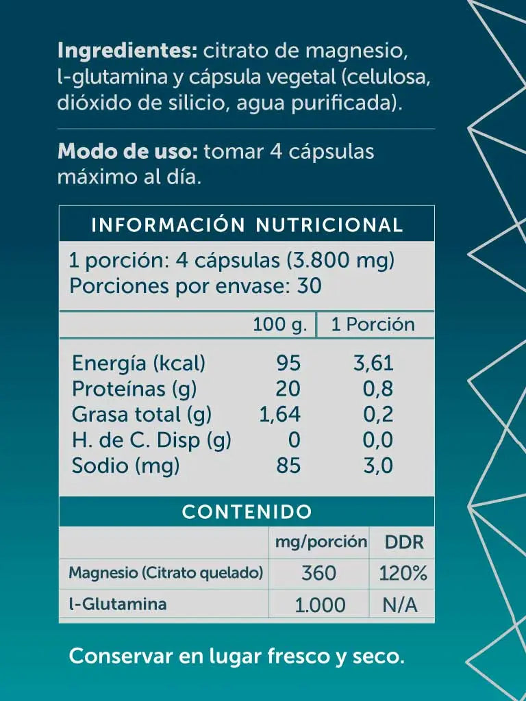 Magnesio Citrato + glutamina