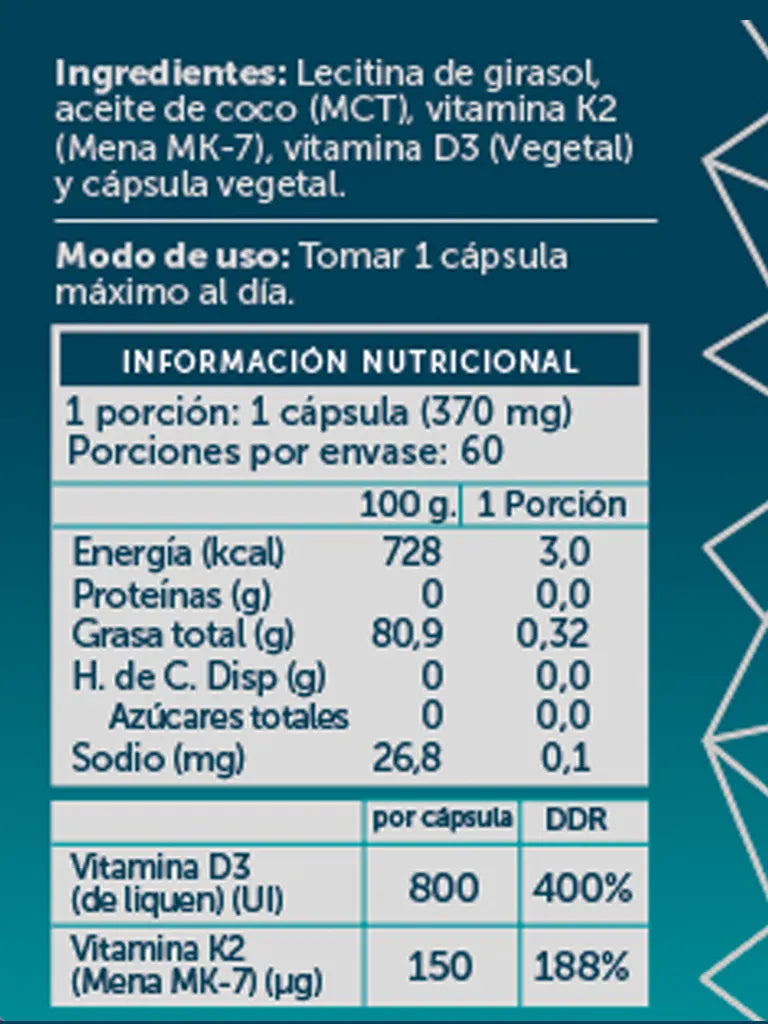 Vitamina D3-K2 Plus