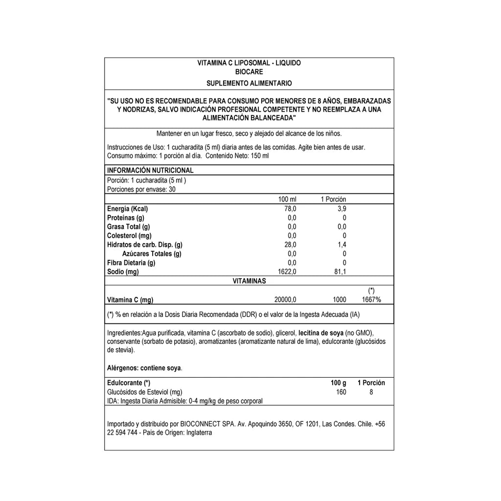 Vitamina C Liposomal