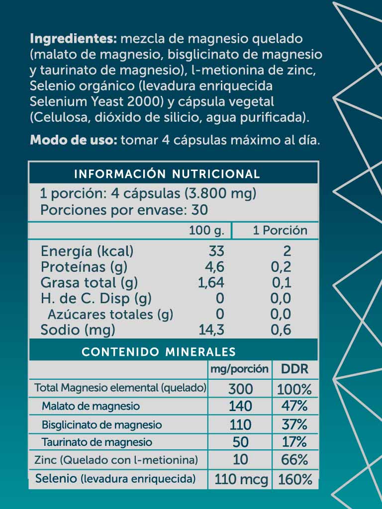 Triple Magnesio quelado + Zinc